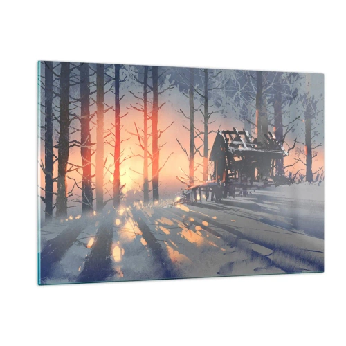 Üveg kép - Ide csak a nap néz be - 120x80 cm