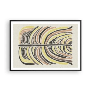 Poszter fehér keretben - Élénk absztrakció - 100x70 cm