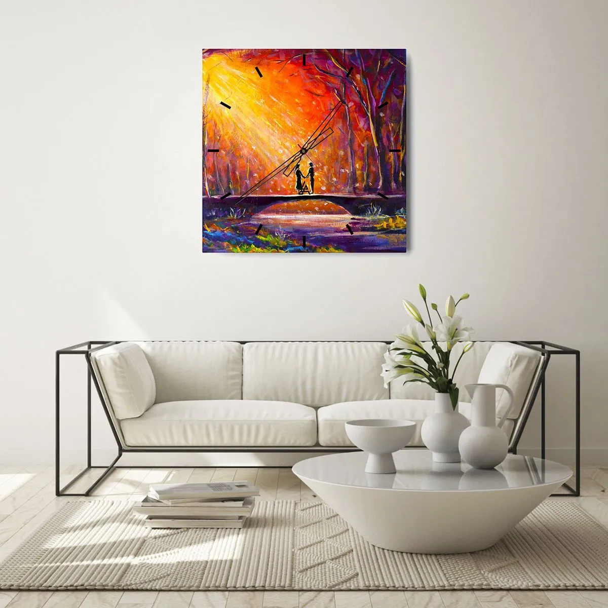 Falióra, Óra - Az ég is szereti őket - 40x40 cm