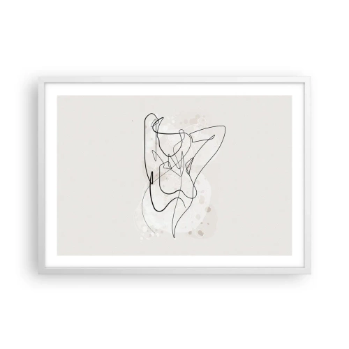 Poszter fekete keretben - A csábítás művészete - 70x50 cm