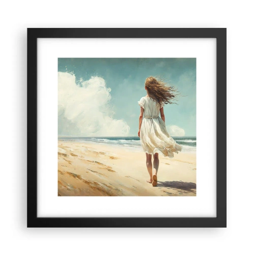 Poszter fehér keretben - Találkozás a nappal és a széllel - 30x30 cm