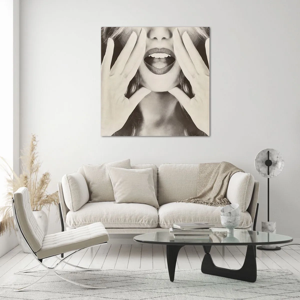 Üveg kép - Jövök már! - 70x70 cm