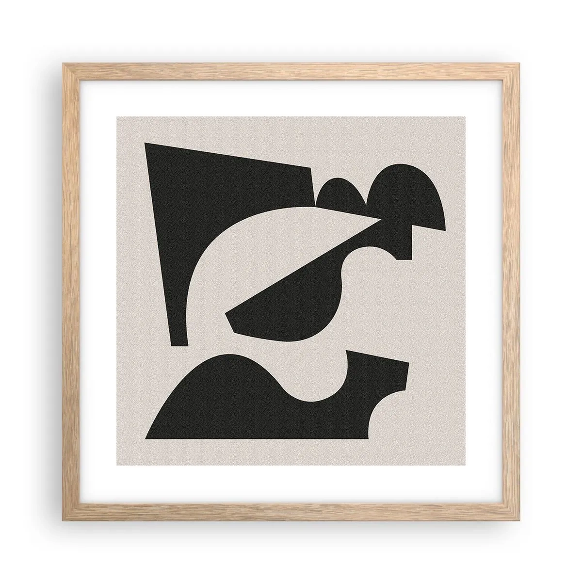 Poszter világos tölgy keretben - Önálló összeállításra - 40x40 cm