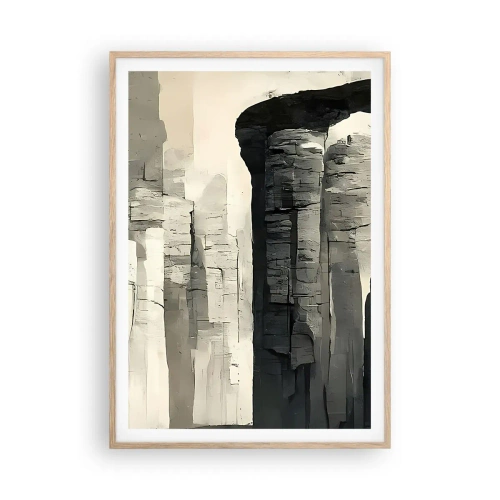 Poszter világos tölgy keretben - A régiség fensége - 70x100 cm