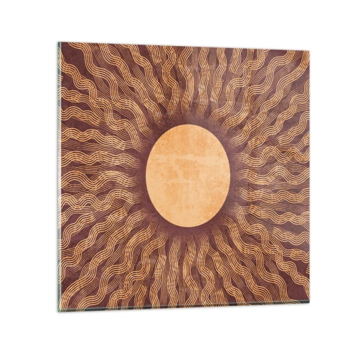 Üveg kép - A nap ikonja - 30x30 cm