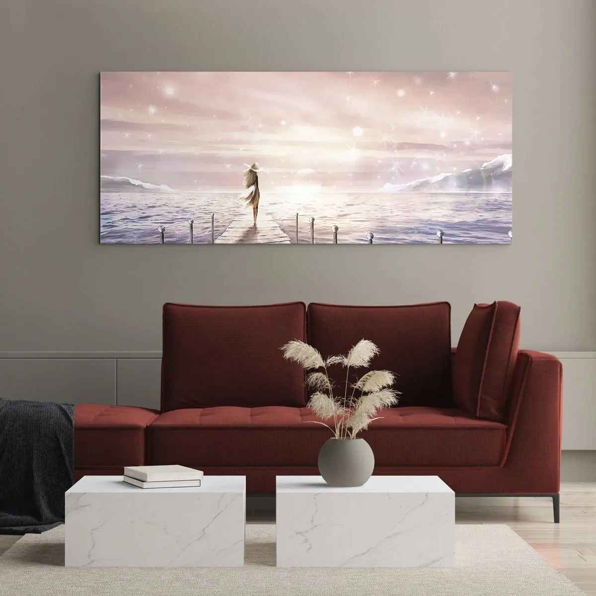 Üveg kép - Egy álom fényében - 100x40 cm