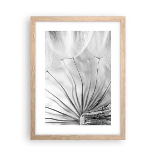 Poszter világos tölgy keretben - Pitypang, papírsárkány - 30x40 cm