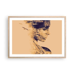 Poszter világos tölgy keretben - Természetes szépség - 70x50 cm