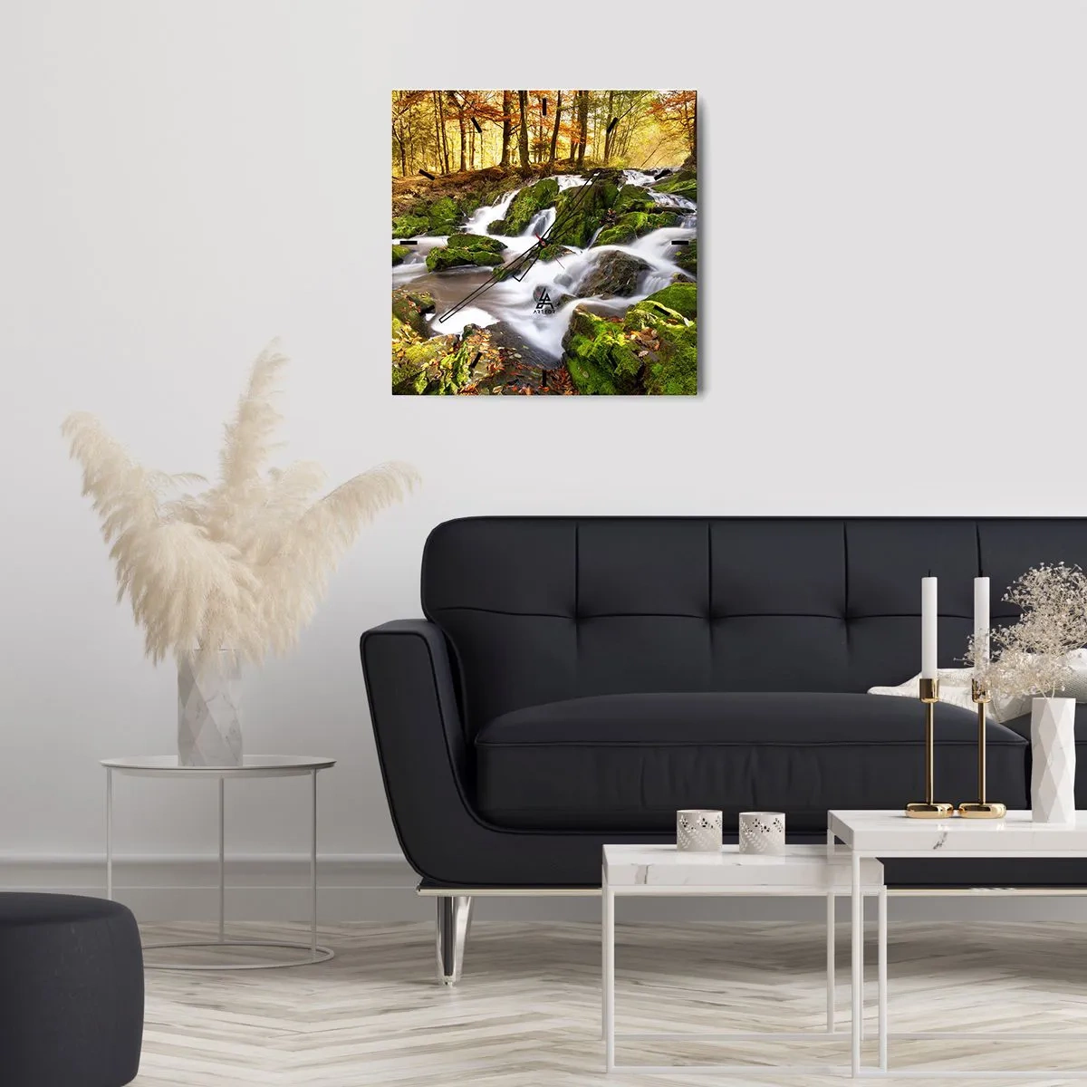 Falióra, Óra - Gyorsan át az őszi erdőn - 30x30 cm