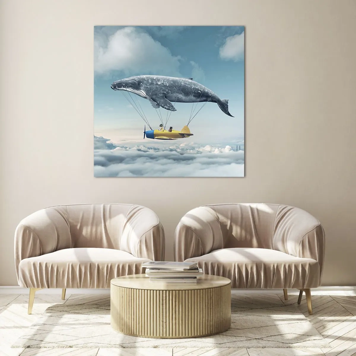 Üveg kép - Miért is ne? - 50x50 cm