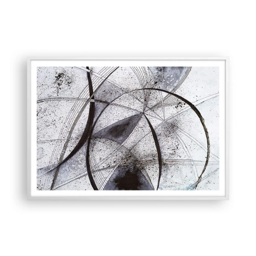 Poszter fekete keretben - Futurisztikus fantázia - 100x70 cm