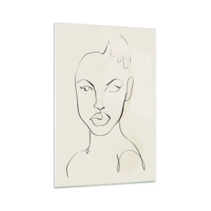 Üveg kép - Az érzékiség körvonala - 70x100 cm