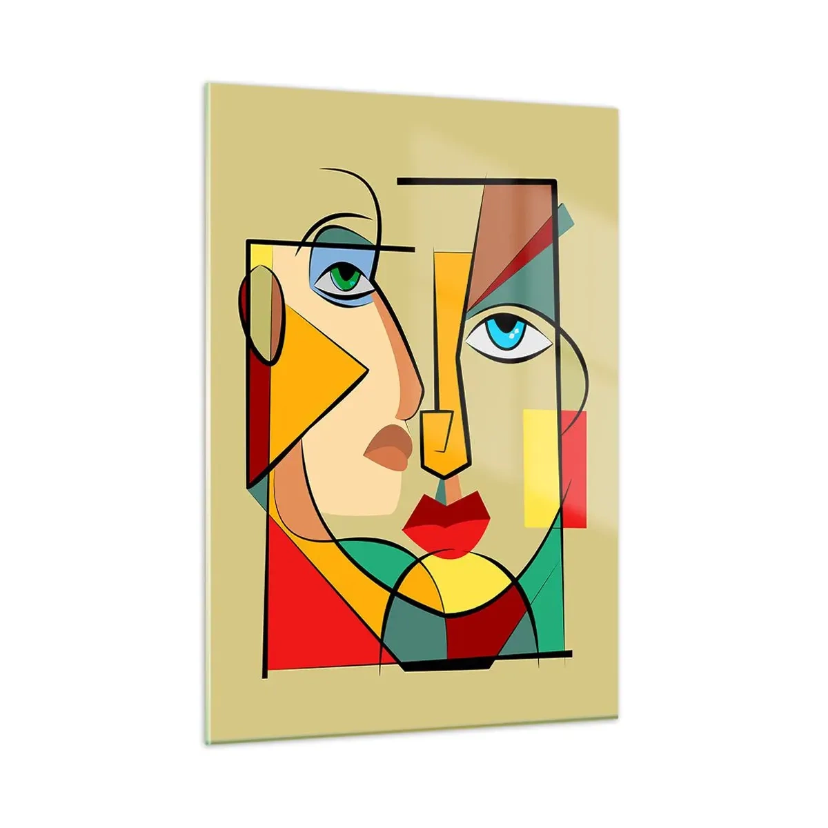 Üveg kép - Egy összeillő pár - 50x70 cm