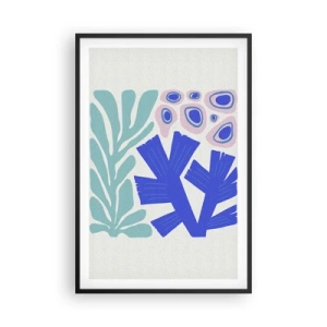 Poszter fehér keretben - Víz alatti kert - 61x91 cm