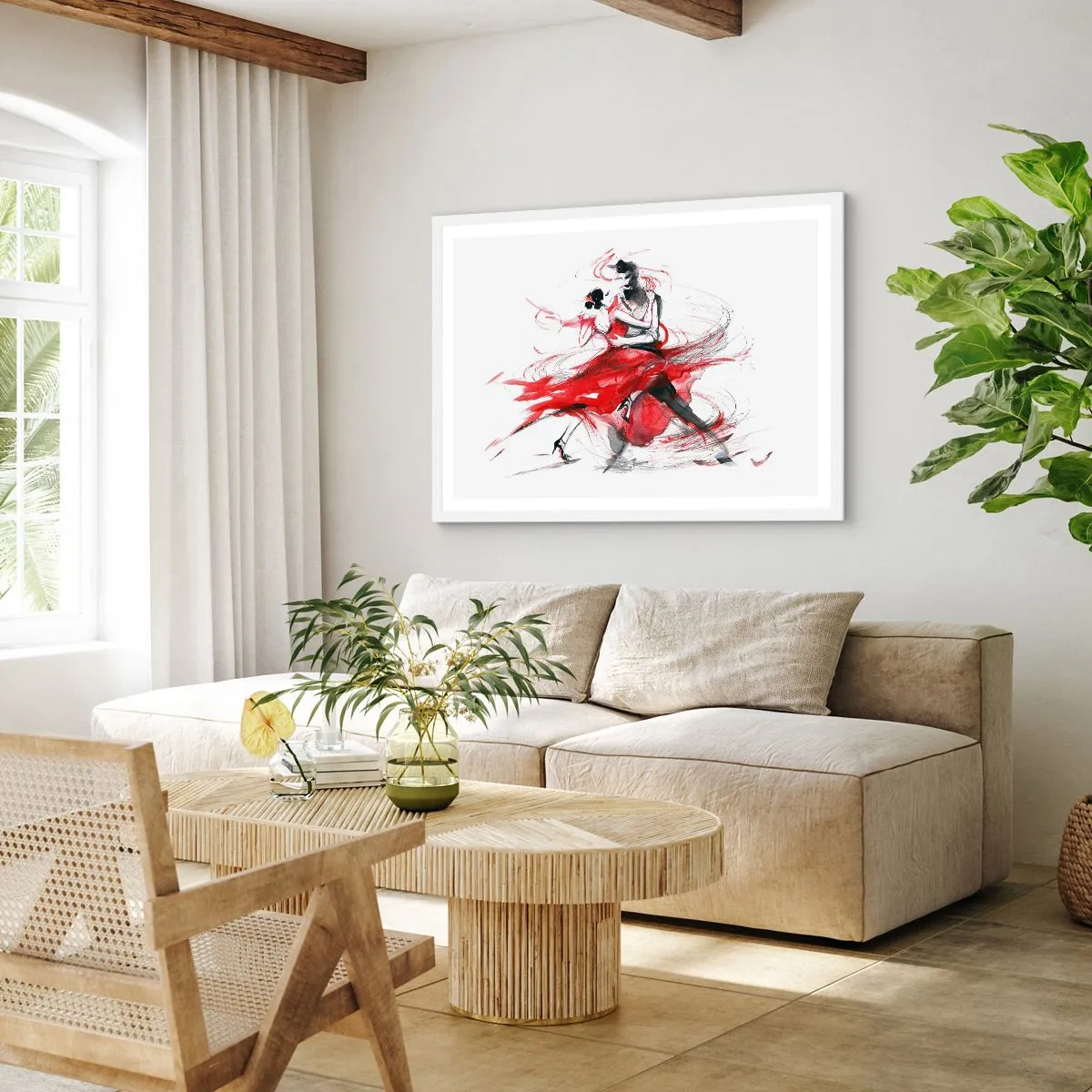 Poszter fekete keretben - Tango - a szenvedély ritmusa - 70x50 cm