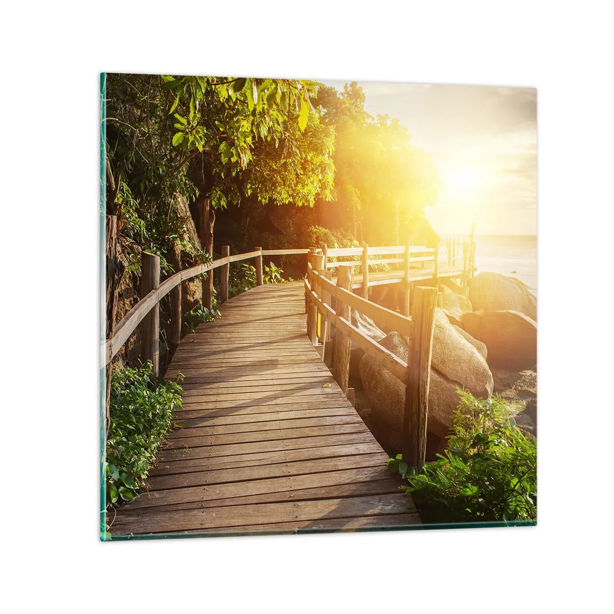 Üveg kép - Újabb kanyar, újabb csoda - 50x50 cm