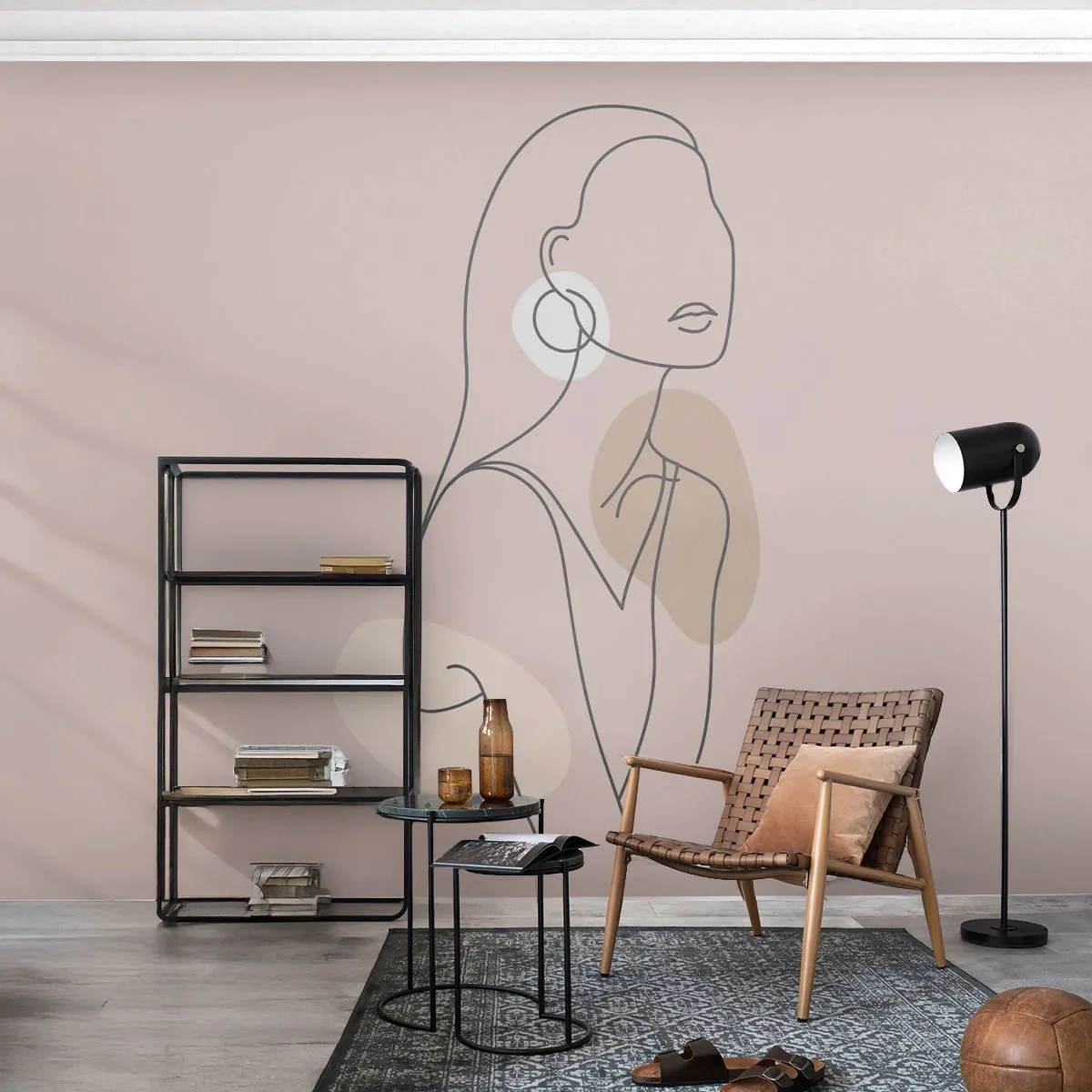 Öntapadós Fotótapéta Deluxe Sticker - Leány ikonja - Absztrakció, Nő, Grafika - 250x175 cm