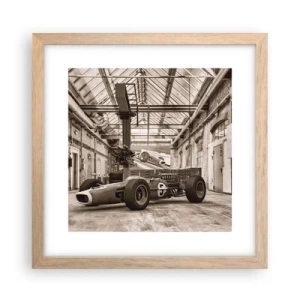 Poszter világos tölgy keretben - A győztes pihenője - 30x30 cm