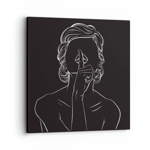 Vászonkép - A szépség csendben virágzik - 30x30 cm