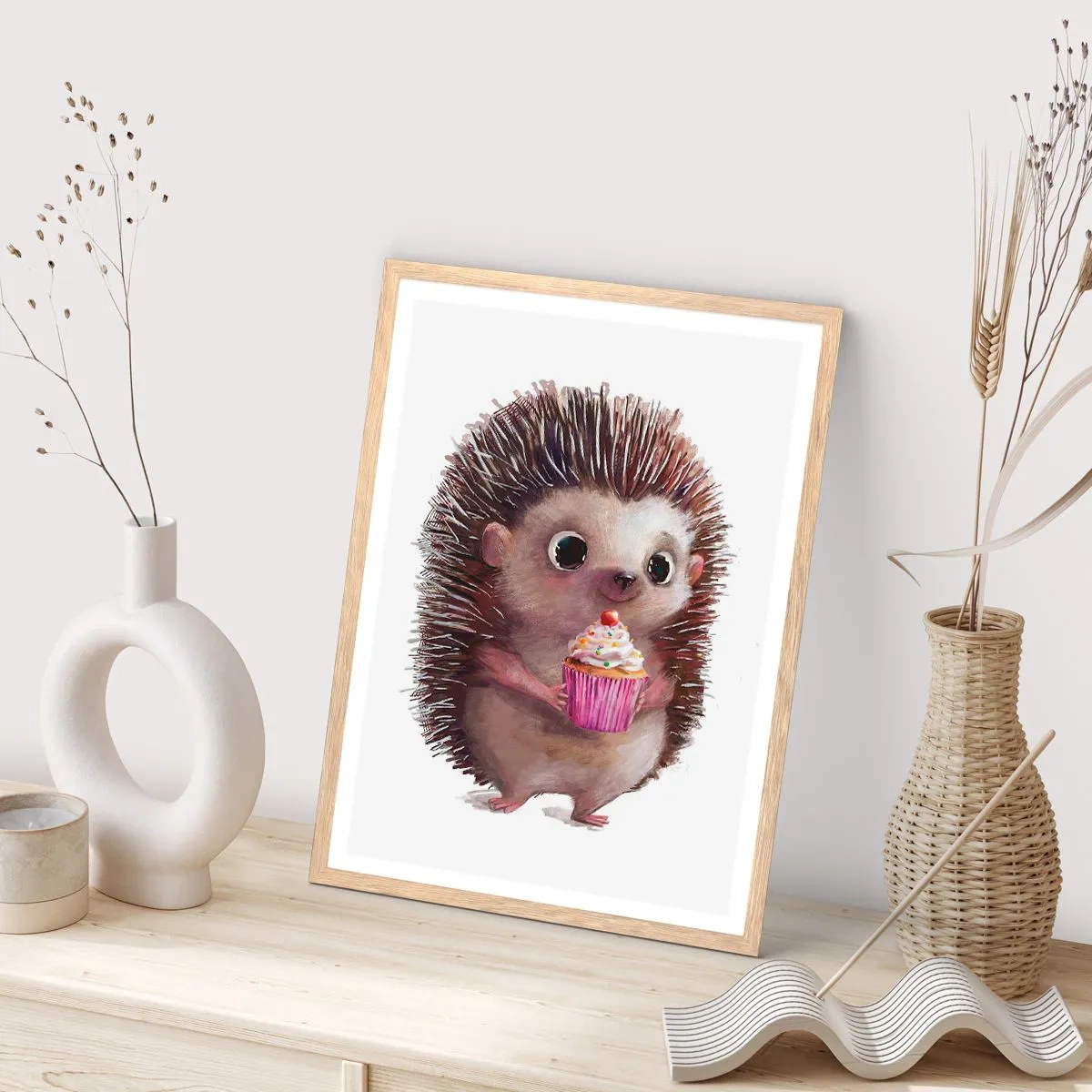 Poszter világos tölgy keretben - Ünnep van minden nap - 61x91 cm