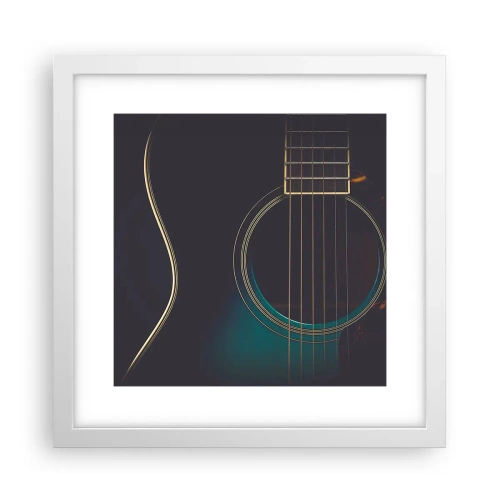 Poszter fekete keretben - Egy pillanat, mielőtt megszólal - 30x30 cm