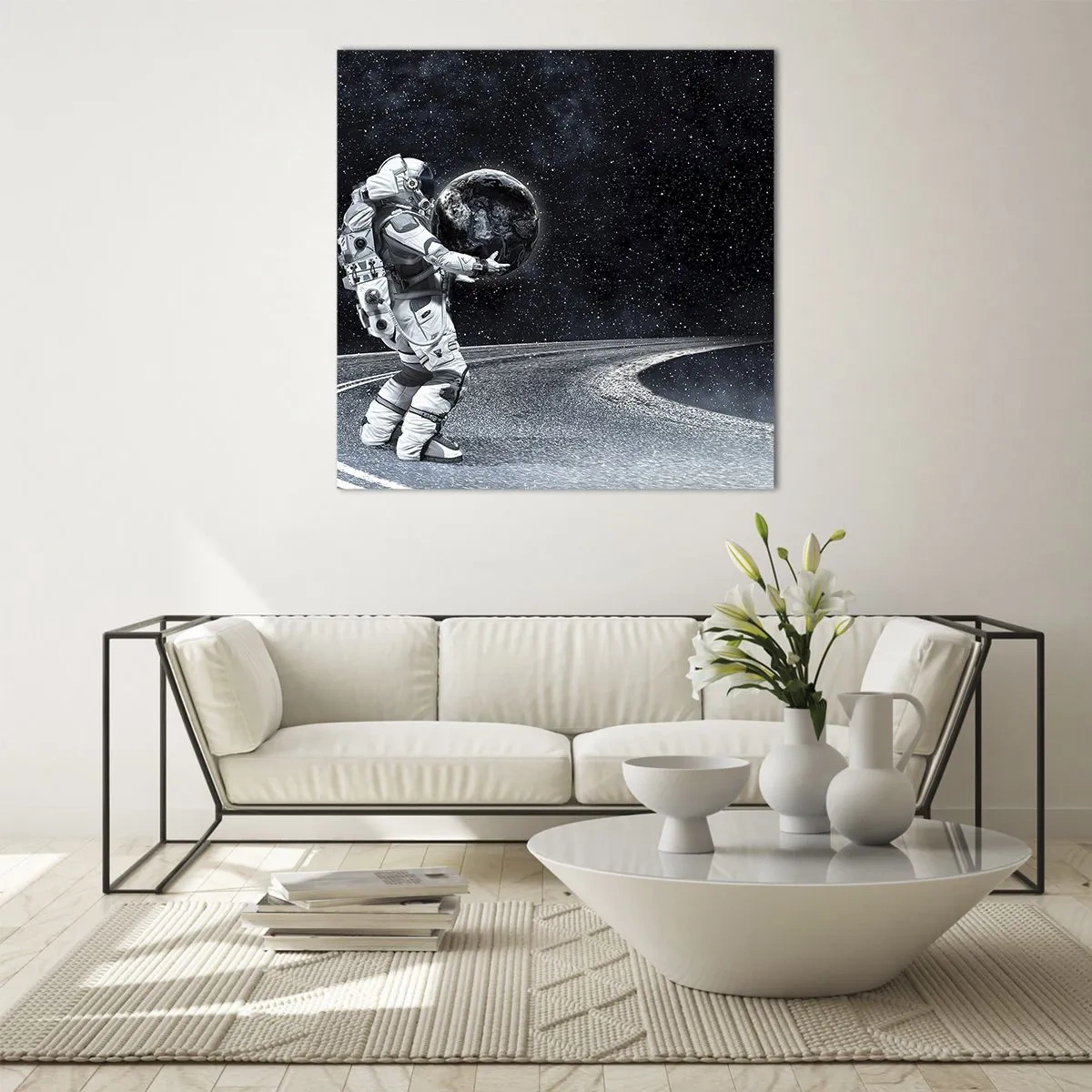 Üveg kép - A Tejúton - 40x40 cm