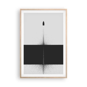 Poszter világos tölgy keretben - Egyenesen a cél felé - 61x91 cm