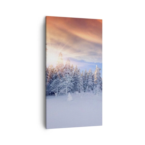 Vászonkép - A természet havas látványa - 45x80 cm