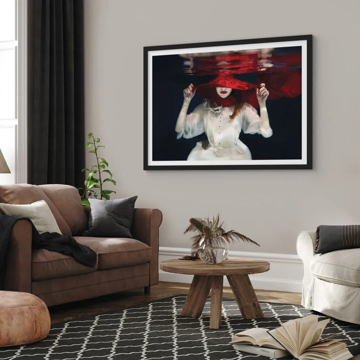 Poszter fehér keretben - Furi(fele)ség - 40x30 cm