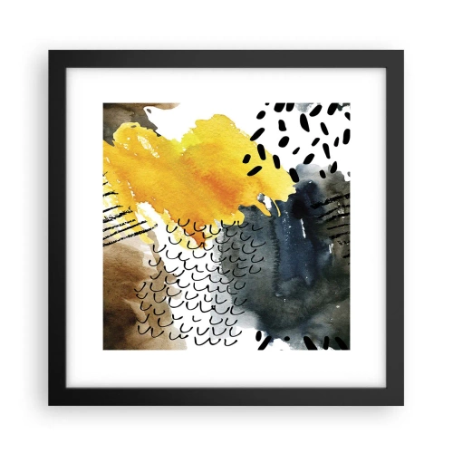 Poszter fehér keretben - Az elemek találkozása - 30x30 cm