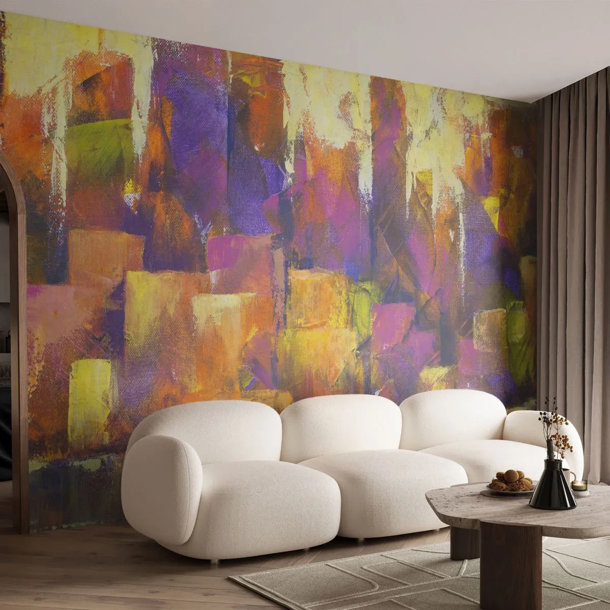 Fotótapéta Premium Canvas - Metropolitán kompozíció - Absztrakció, Darab, Modern művészet - 250x175 cm