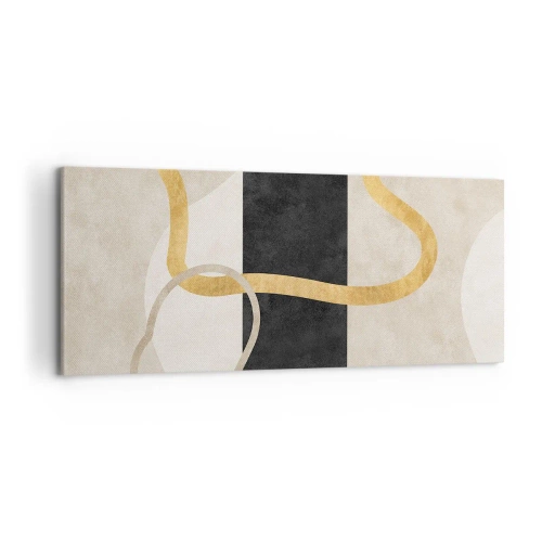 Vászonkép - Hurkolt formák - 120x50 cm