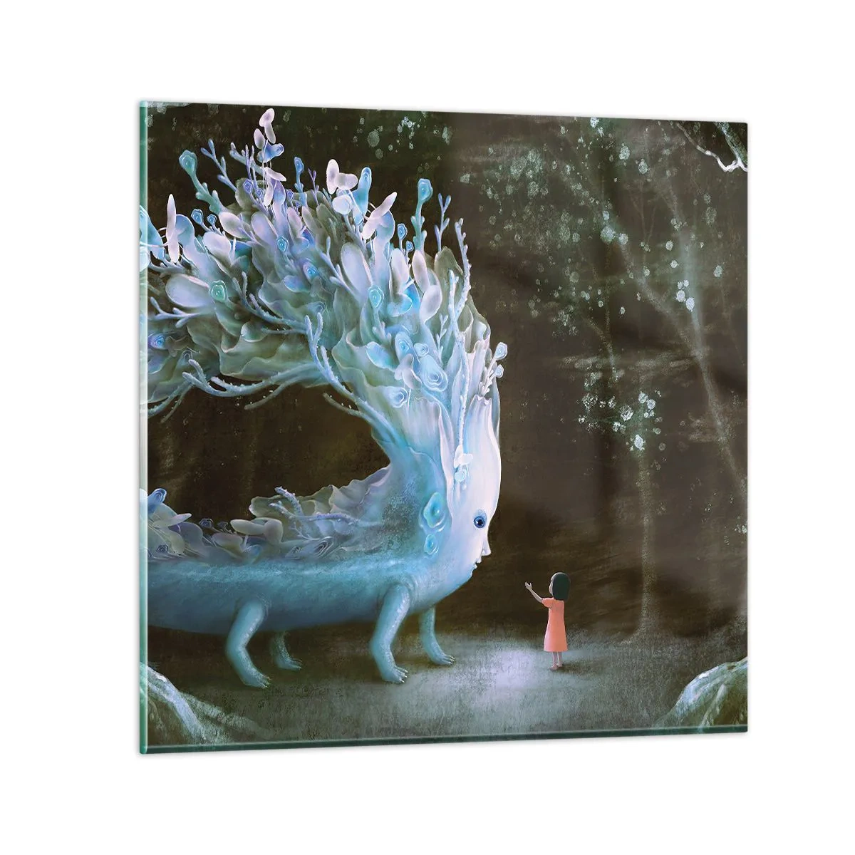 Üveg kép - Fantasztikus találkozás - 60x60 cm