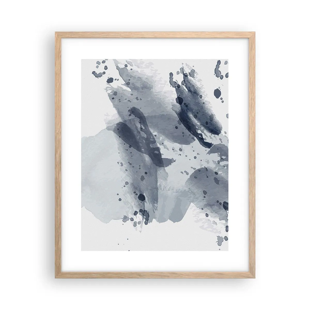 Poszter világos tölgy keretben - A víz természetének tanulmánya - 40x50 cm