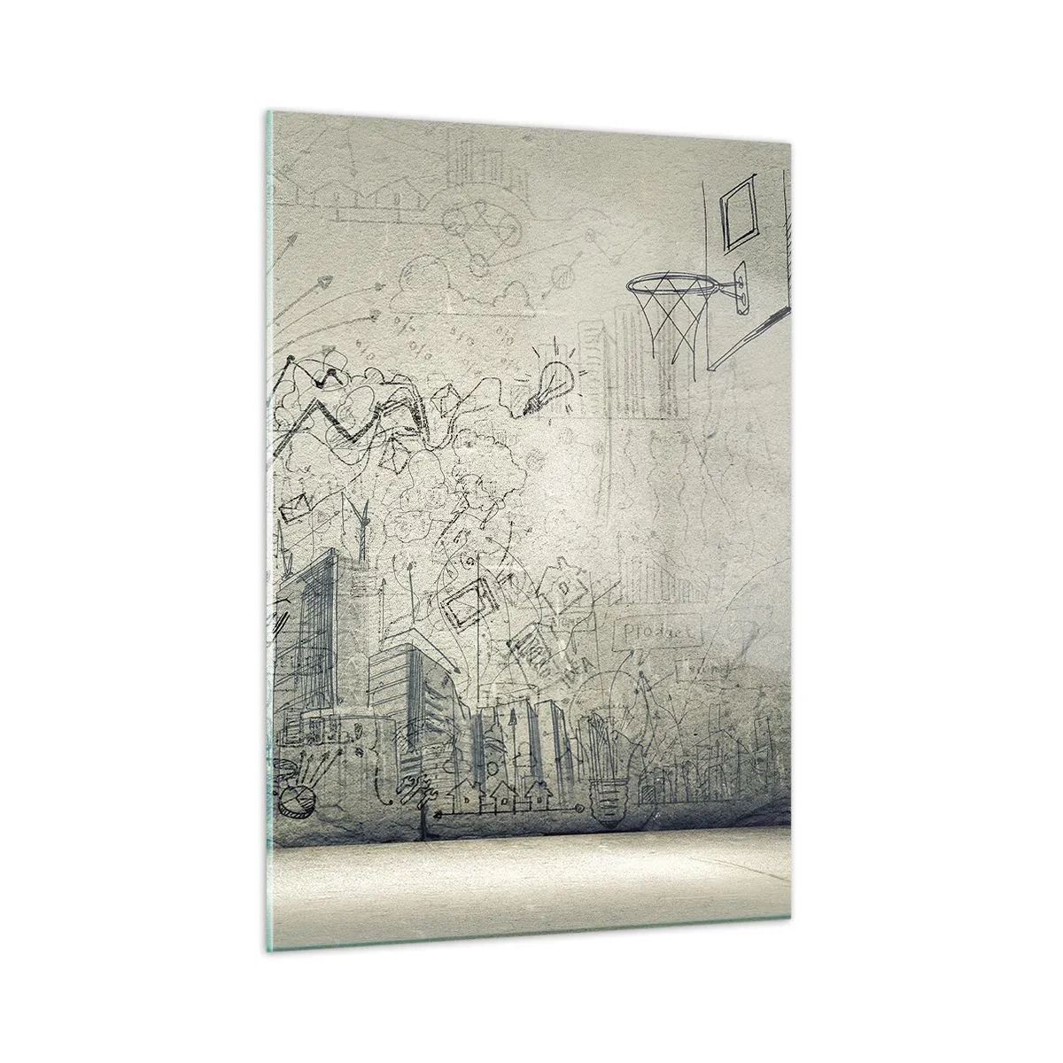 Üveg kép - A remek városi életem - 50x70 cm