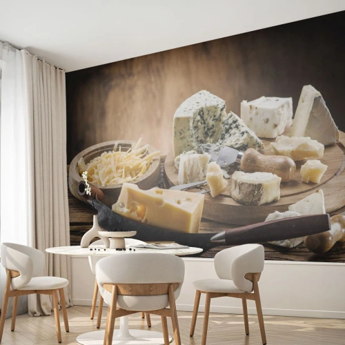 Fotótapéta Standard Eco - Mosolyogj a sajtra - Gasztronómia, Sakk tábla, Konyhai - 500x350 cm