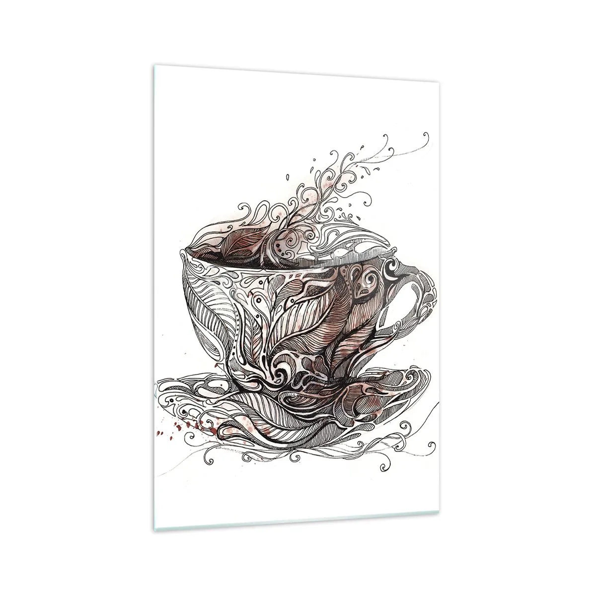 Üveg kép - Tea mindenre jó - 70x100 cm
