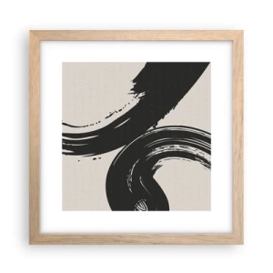 Poszter világos tölgy keretben - Söprő és körkörös - 30x30 cm