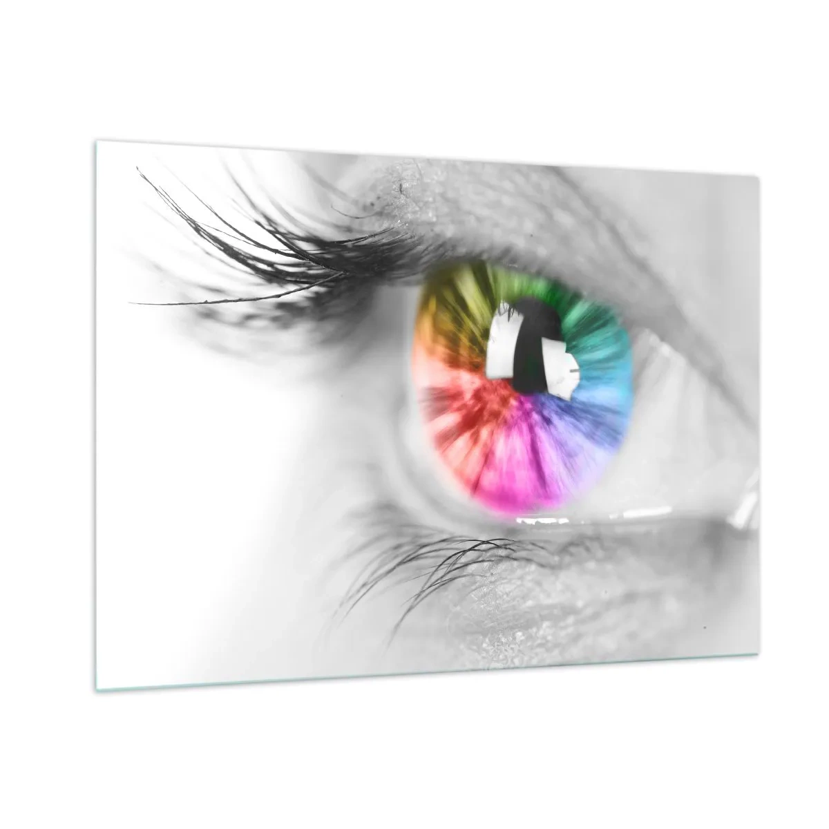 Üveg kép - Nézz színesen a világra - 100x70 cm