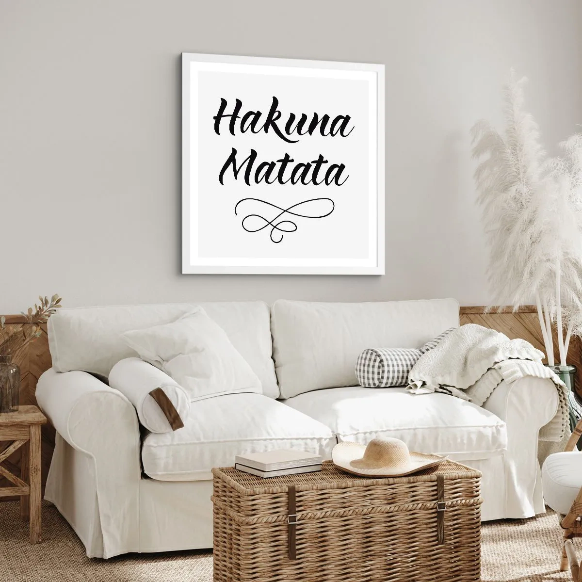 Poszter fekete keretben - A legjobb tanács - 60x60 cm