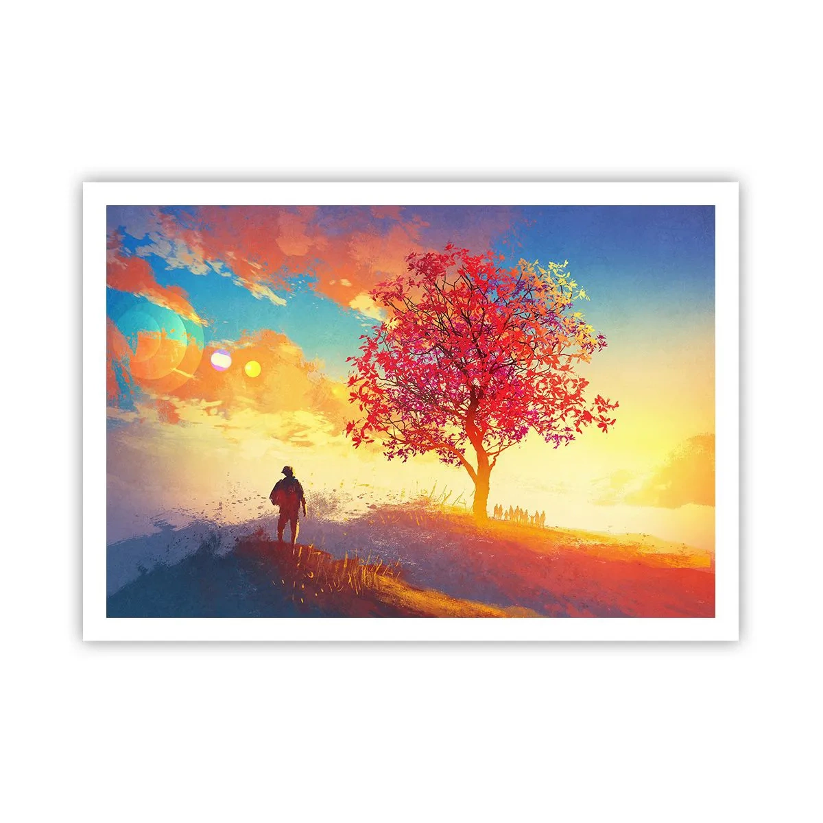 Poszter - Zarándok a célállomáson - 100x70 cm