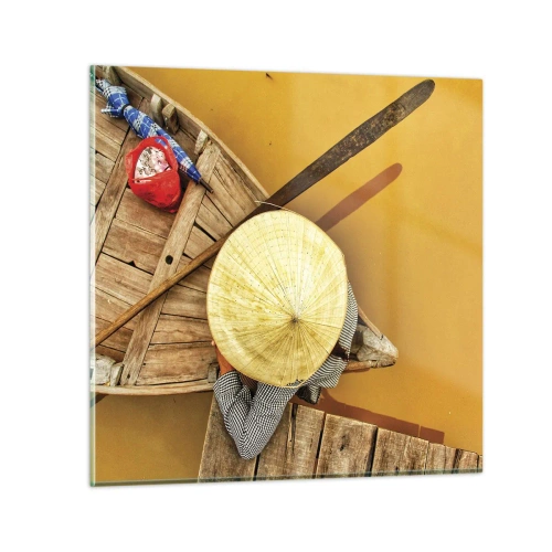 Üveg kép - Élet a Sárga-folyón - 30x30 cm