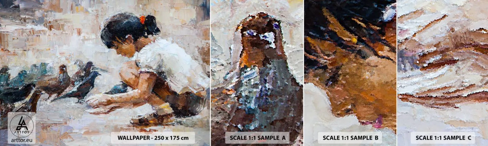 Fotótapéta Minta Öntapadós Deluxe Sticker - A kicsik és a legkedvesebbek - Lány, Köpcös, Gyerekeknek - 100x30 cm