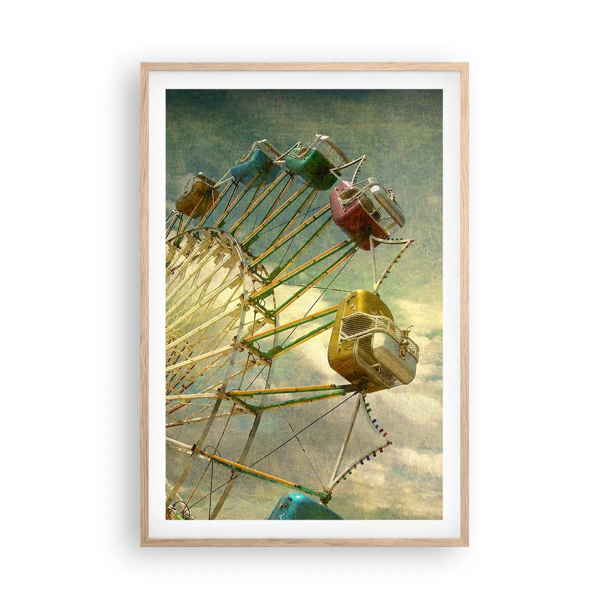 Poszter világos tölgy keretben - Lesz, lesz mulatság.... - 61x91 cm