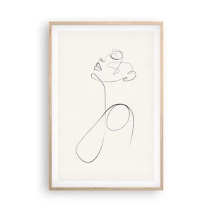 Poszter világos tölgy keretben - Álmokban hurkolt - 61x91 cm