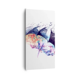 Vászonkép - Sétálj az esőben - 65x120 cm