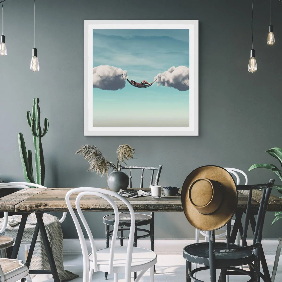 Poszter fekete keretben - Egy pillanatnak a gyönyörűsége - 30x30 cm