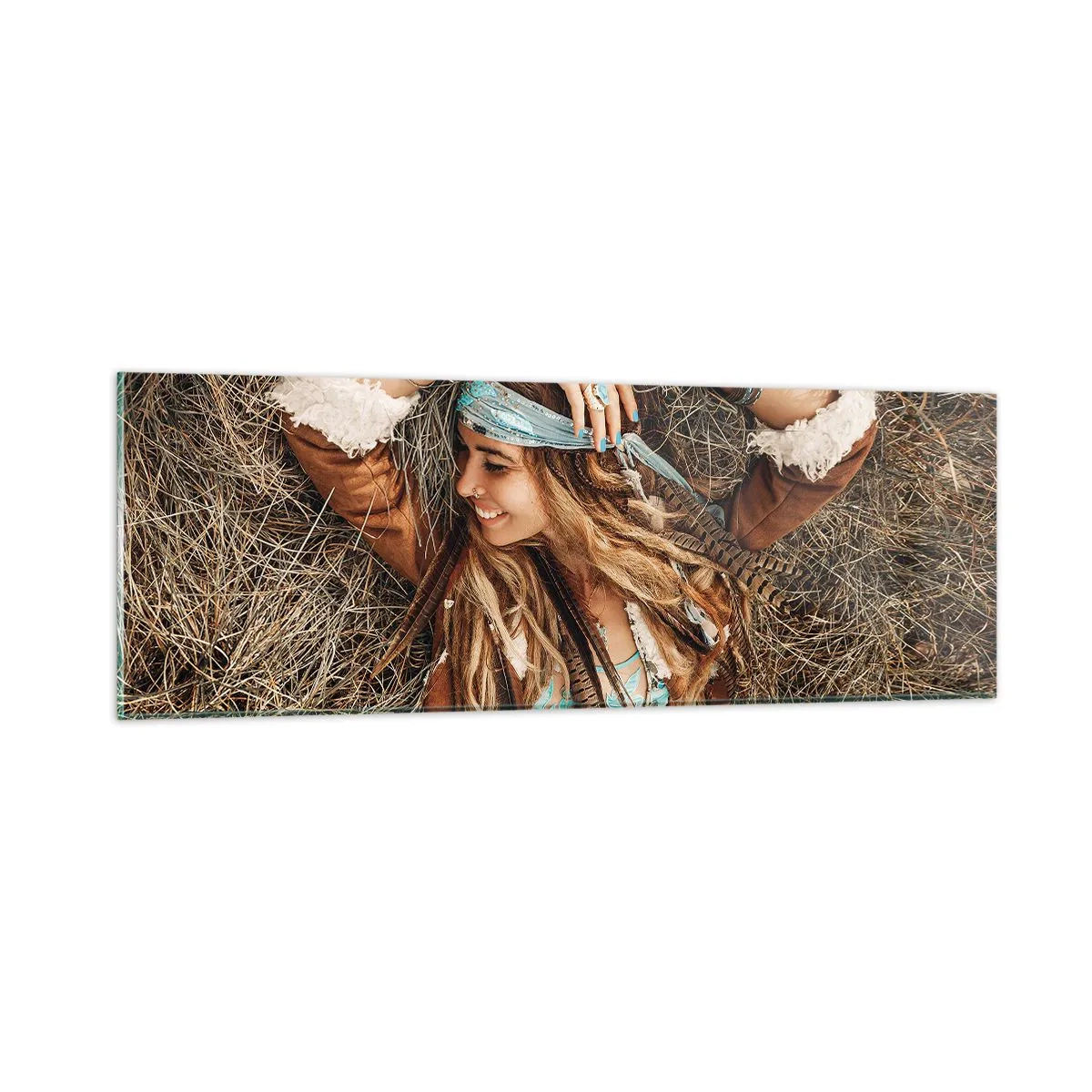 Üveg kép - Útban a szerelem nyara felé - 90x30 cm