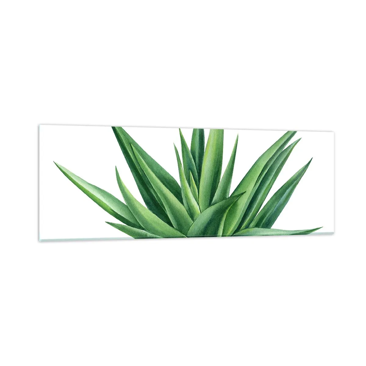 Üveg kép - Zöld - erő - élet - 90x30 cm