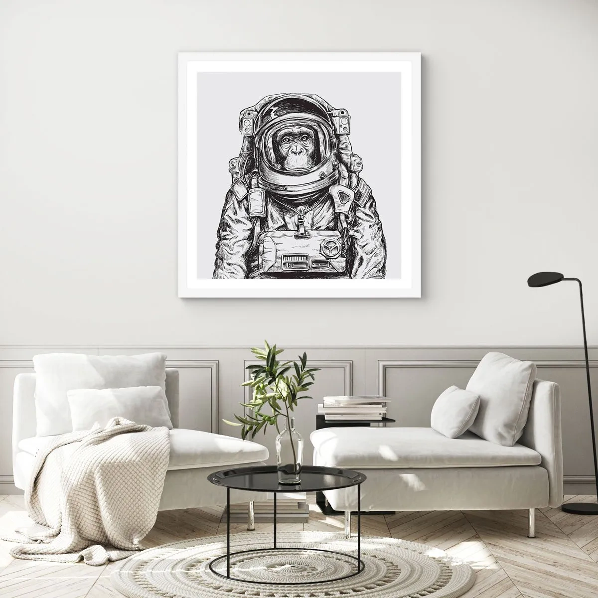 Poszter fekete keretben - Alternatív evolúció - 60x60 cm